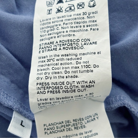 Marina Rinaldi Voyage Embellished T Shirt Large Short Sleeve Blue - Picture 7 of 8